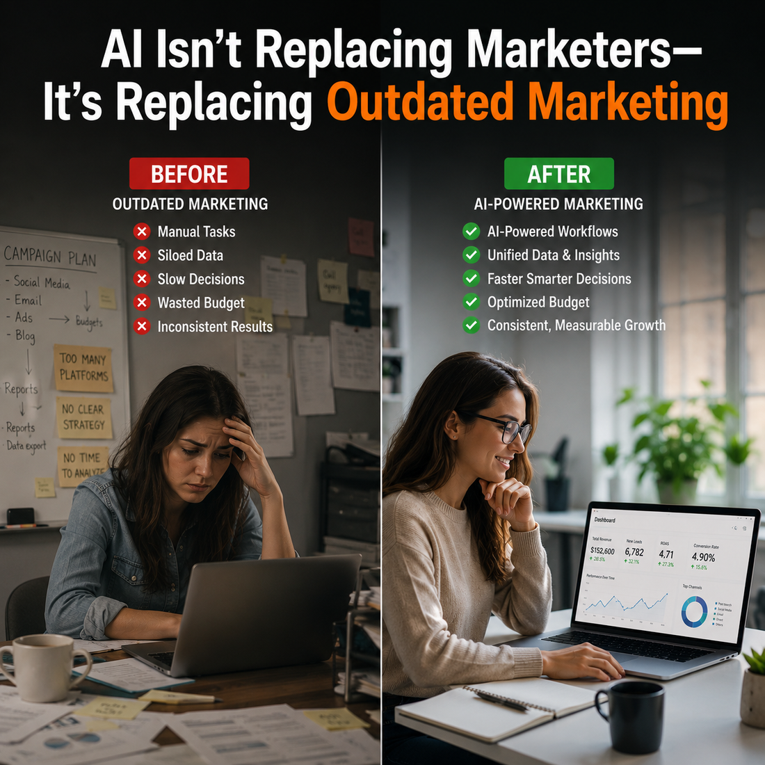 AI Isn't Replacing Marketers—It's Replacing Outdated Marketing